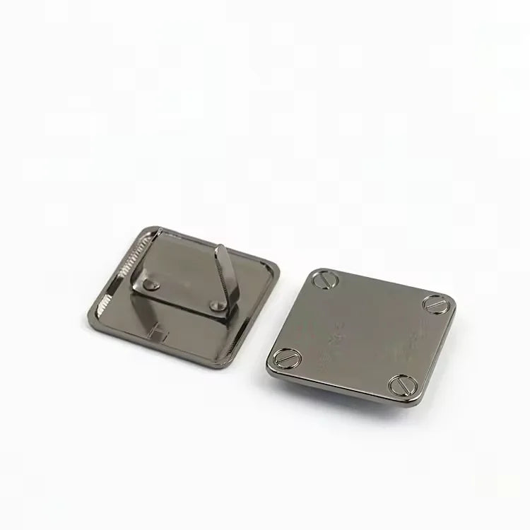 Factory Direct Sale Metal Logo Tags Carved Bag Accessories Handbag Metal Platemetal Plates Brand Logos for Handbag