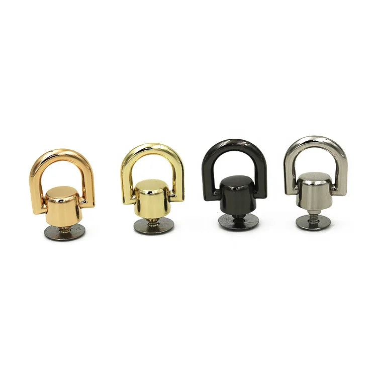 MZHardware Metal Rivet Stud Bridge Screw Handle Buckle Connector for Bag Chain