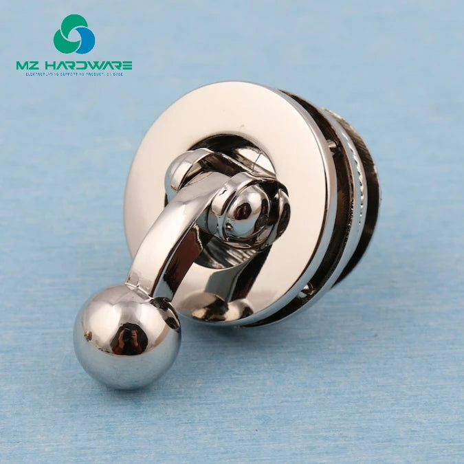 MZ 30mm Outer Round Purse Bag Lock High Quality Alloy Handbag Accessories Turn Twist Lock Closure Metal Push Hook and Handle