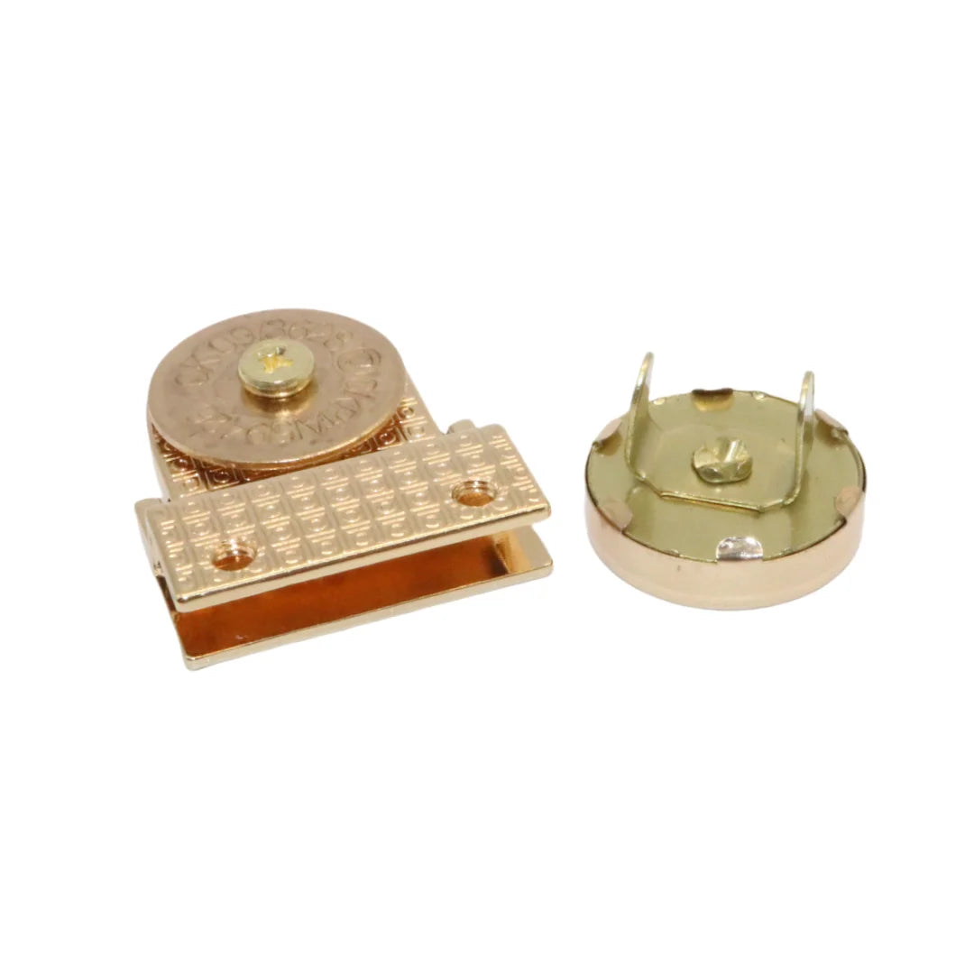 Metal Magnetic Buckle Twist Clasp Hardware for DIY Craft for Handbag Bag Purse Luggage Suitcase Accessories Replacement