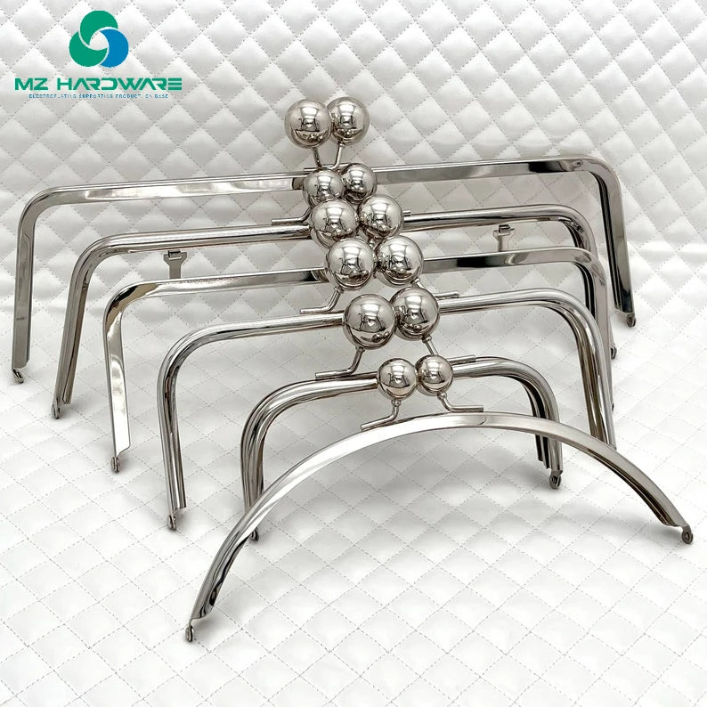 MZhardware High Quality Metal Purse Frame Big Ball Clasp for Bag & Luggage Making Supplies for Other Materials