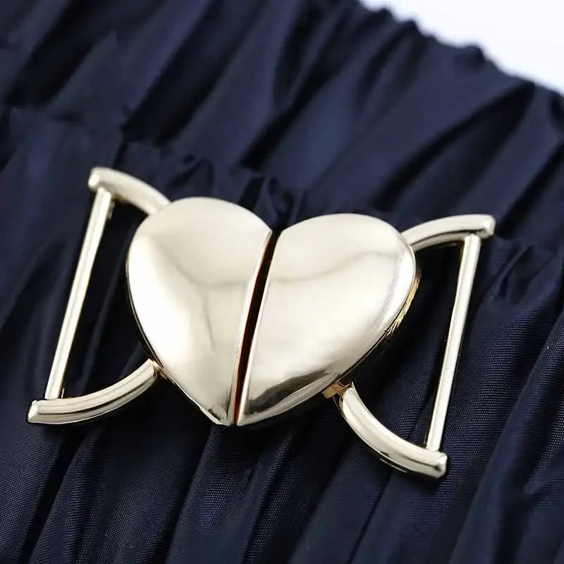 MZ Hardware Trendy Custom Metal  Classical  Style Front Closure Buckle Garment Accessories Interlocking Belt Buckle for Women