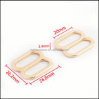 8-Shaped Strap Adjuster for Bra Coated Slider Metal Ring and Slider Underwear Accessories Bag Parts & Accessories
