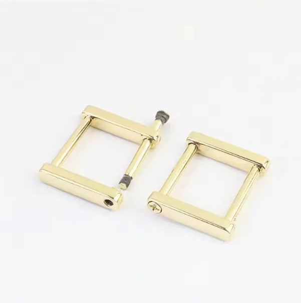 Handbag and Luggage Hardware Accessories Belt Buckles Metal Square Ring Buckle for Handbags