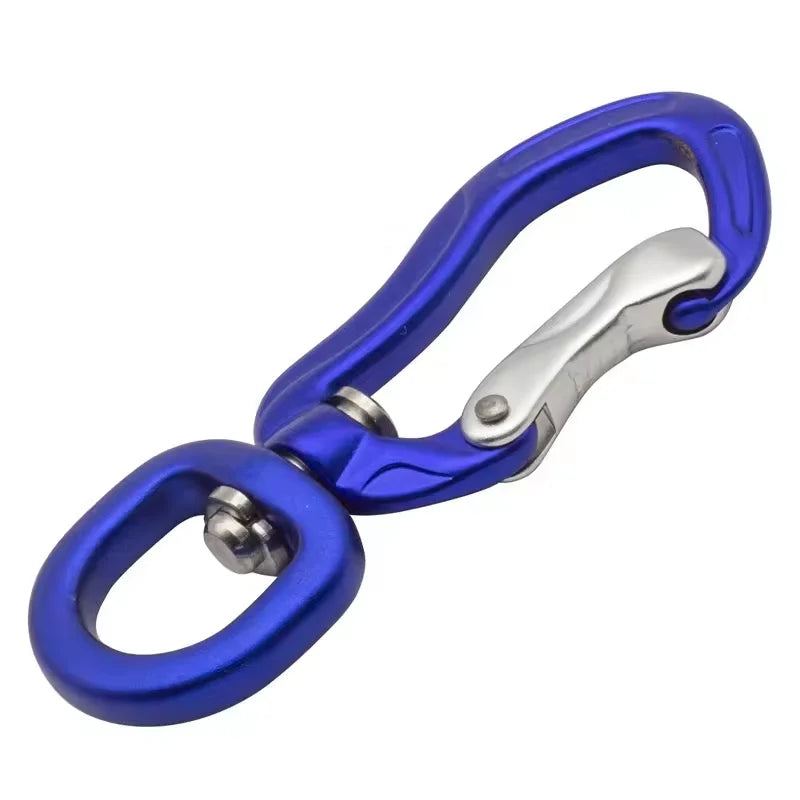Customization Aluminum Carabiner Swivel Locking Carabiner Metal Snap Hook Pet Dog Leash Harness Accessory