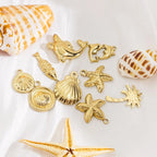 China Wholesale Ocean Jewelry Pendants Stainless Steel Sea Pendants Gold Jewelry Starfish Dolphin Pendant