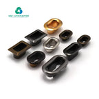 Factory Supply Gold Garment Handbags Oval Eyelet Grommet Decorative Copper Metal Eyelet for Bags