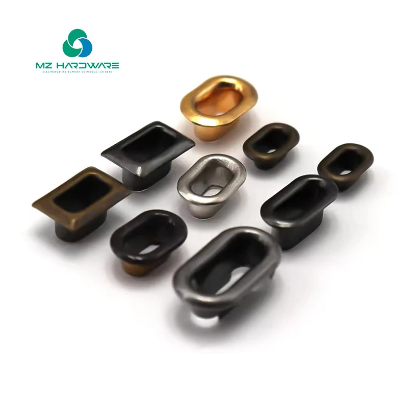 Factory Supply Gold Garment Handbags Oval Eyelet Grommet Decorative Copper Metal Eyelet for Bags