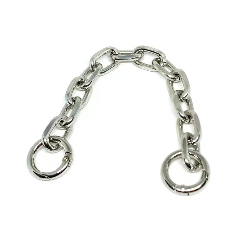DIY Handbag Hardware Square Buckle Chain Alloy Strap for Purse Luggage Belt Snap Function Easy-to-Use Accessories