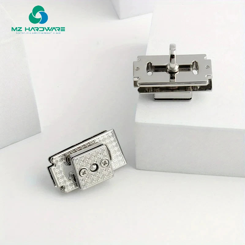 MZhardware High Quality Metal Bag Clasp Turn Lock Bamboo Twist Lock Small Female Handbag Lock Hardware Accessories