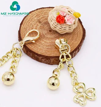 New Design Thickened Flower-Shaped Metal Bead Pendant Chain Jewellery Pendant Chains for Clothing Bags