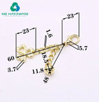 New Design Thickened Flower-Shaped Metal Bead Pendant Chain Jewellery Pendant Chains for Clothing Bags