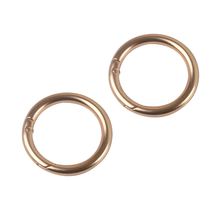 Bag Hardware Accessories O Ring Spring Clasp Open Ring Bag Buckle Metal Key Chain Spring Snap Hooks