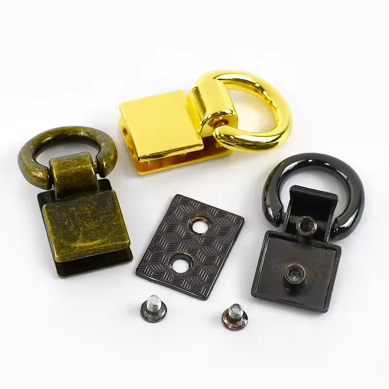 China Wholesale Handbag Hardware Connector Buckles for Bags d Ring Screw d Ring Side Clip Buckles d Ring Belt Buckles