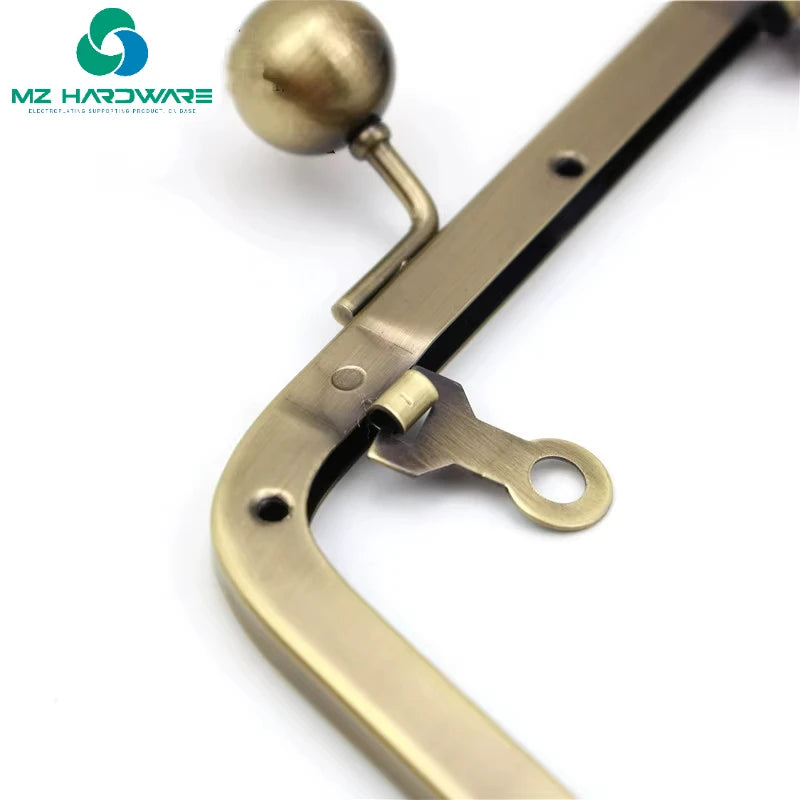 MZhardware 14Cm Bag Accessories Screw Purse Frame for Women Handle Clutch DIY Metal Kiss Clasp Lock Hardware