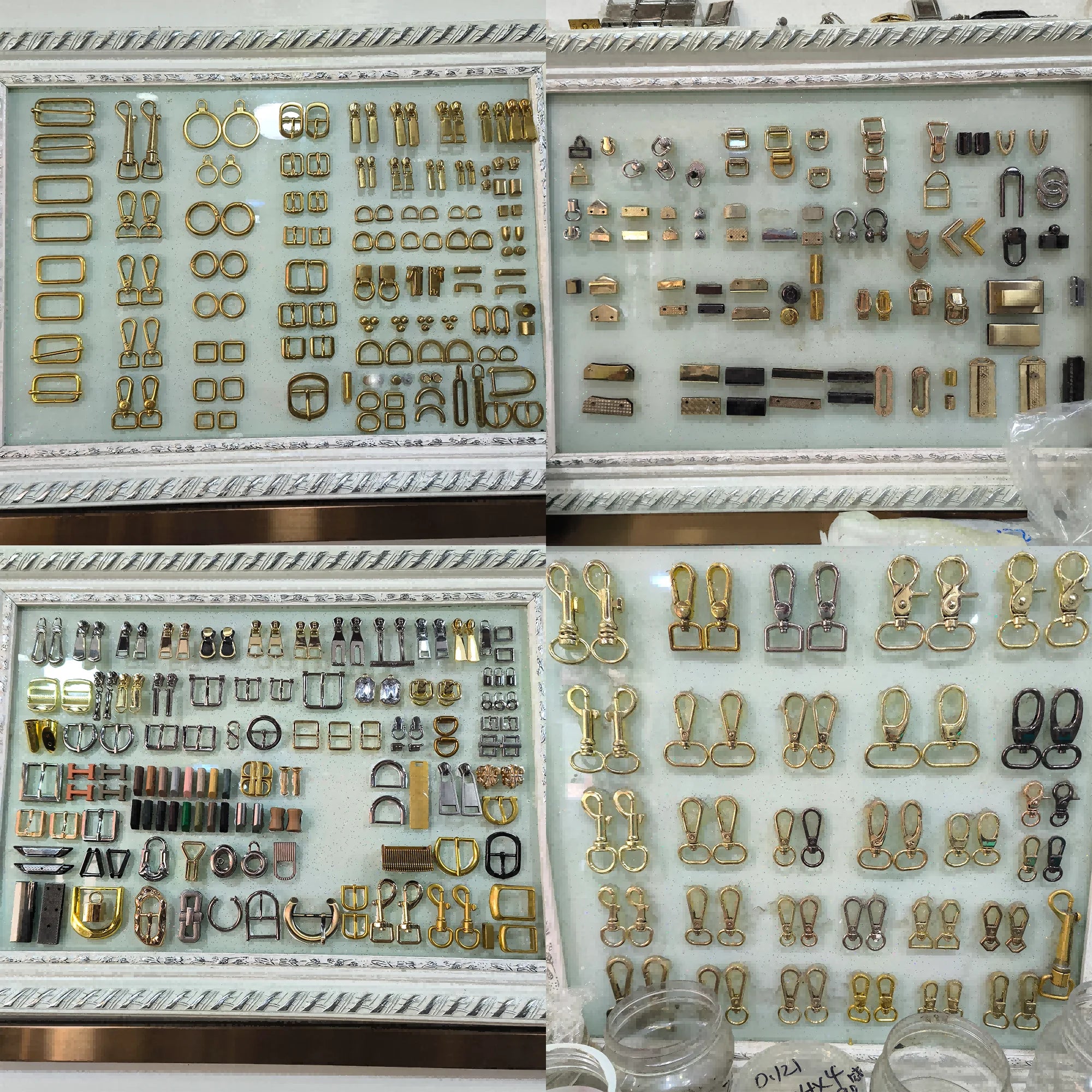 MZ Hardware 40 Pcs Buckle Set 20mm 26mm Width Tri-glide Buckle D Ring Buckle for Bag and Belt Making DIY Accessory Pet Belt