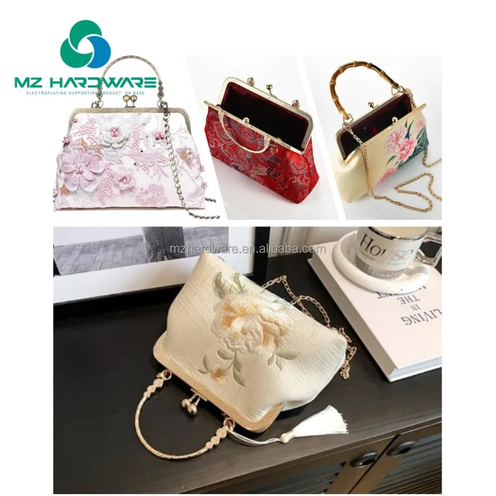 MZhardware High Quality Metal Handle  Arch Frame Hardware for Bags Bead Bags Handles Accessories Handbag Essentials