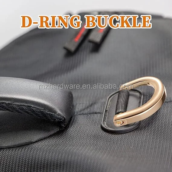 D-Rings Screw in Shackle Horseshoe U Shape D Ring DIY Leather Craft Purse Keychain Accessories for Strap