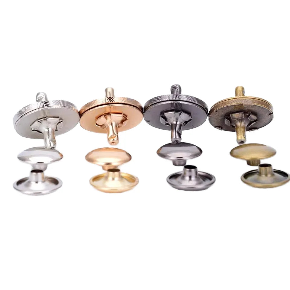 MZhardware Double-sided Rivet Thin Strong Magnetic Handbag Snap Buttons Diy Accessories Wallet Buckle Clothes Button 14mm18mm