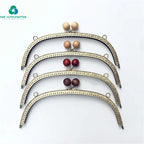 MZhardware High Quality Handle Square Purse Frame Bag Hardware Accessories DIY Handmade Wallet Woven Material Bamboo Handle