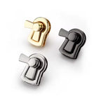 Fashionable Decoration Clip Purse Closure Alloy Turn Lock Metal Square Bag Lock Twist Lock for Handbags