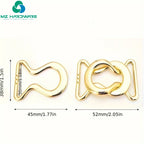 Metal Waist Buckles Decorative Adjustment Buttons Adjustment Buckles Simple and Versatile Clothing and Luggage Buttons