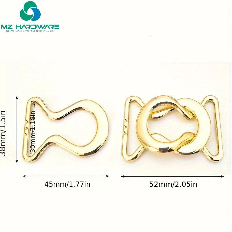 Metal Waist Buckles Decorative Adjustment Buttons Adjustment Buckles Simple and Versatile Clothing and Luggage Buttons