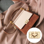Closures Lock Fasteners for Purse Aluminum Alloy Rectangle Bag Closure Clip Hardware Accessories for DIY Handbag Craft