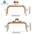 10.5cm Vintage Purse Clasp Frame Bag Kiss Clasp Lock Metal Purse Frame for DIY Craft Purse Bag Making Handle Bag Accessories