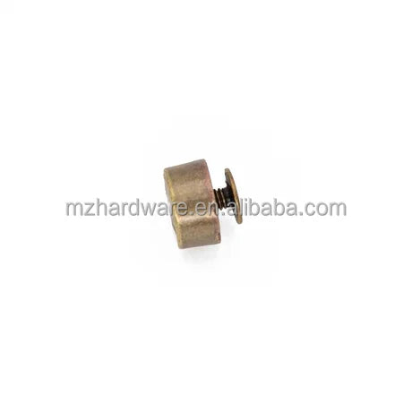 Cloxy Luxury Leather Handbag Accessories Rounded Metal Feet Studs with Bottom Screw Back Bag Button Studs for Purse Making