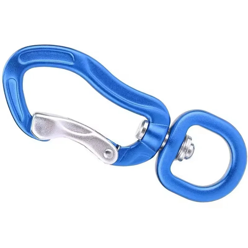 Customization Aluminum Carabiner Swivel Locking Carabiner Metal Snap Hook Pet Dog Leash Harness Accessory
