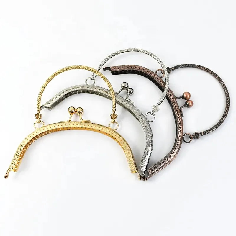 MZhardware 16.5cm Professional Ethnic Iron Bag Frame Portable Handbag Hardware Accessories Durable Replaceable Decorative Bag