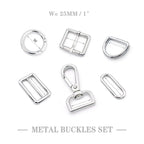 Factory Direct Sale Adjustable D Ring Round Pin Buckle Dog Collar Metal Buckle Bag Accessories Set for Handbag