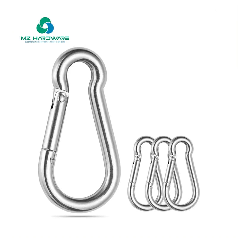 Good Quality Metal  Steel Trigger Snap Hook Professional Metal Carabiner Key Chain for Pet Leash Dog Strong Bag Accessory