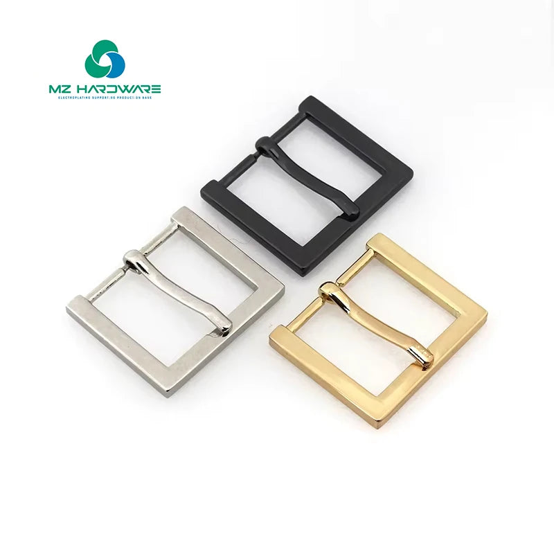MZhardware Most Popular Square Belt Accessories Zinc Alloy Pin Buckle Pin Belt Pin Buckles for Gentlemen