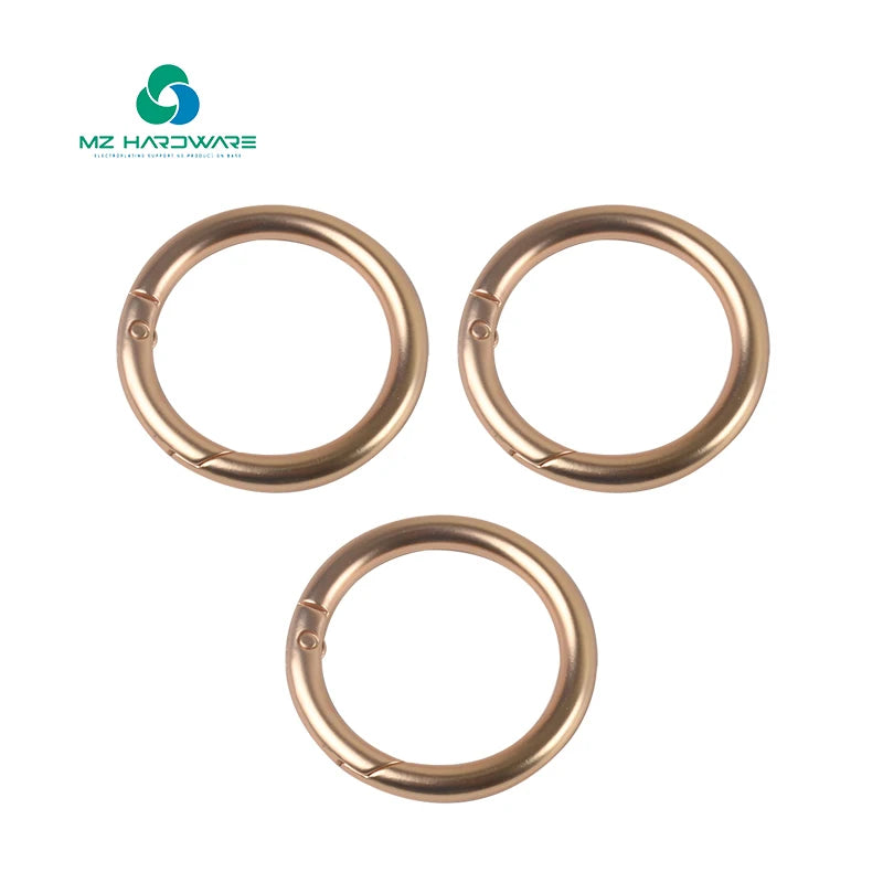 Bag Hardware Accessories O Ring Spring Clasp Open Ring Bag Buckle Metal Key Chain Spring Snap Hooks