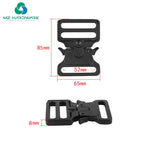 Custom Logo Tactical Buckle  Black Dog Collar Belt 38mm Heavy Duty Side Quick Release Metal Tactical Buckle