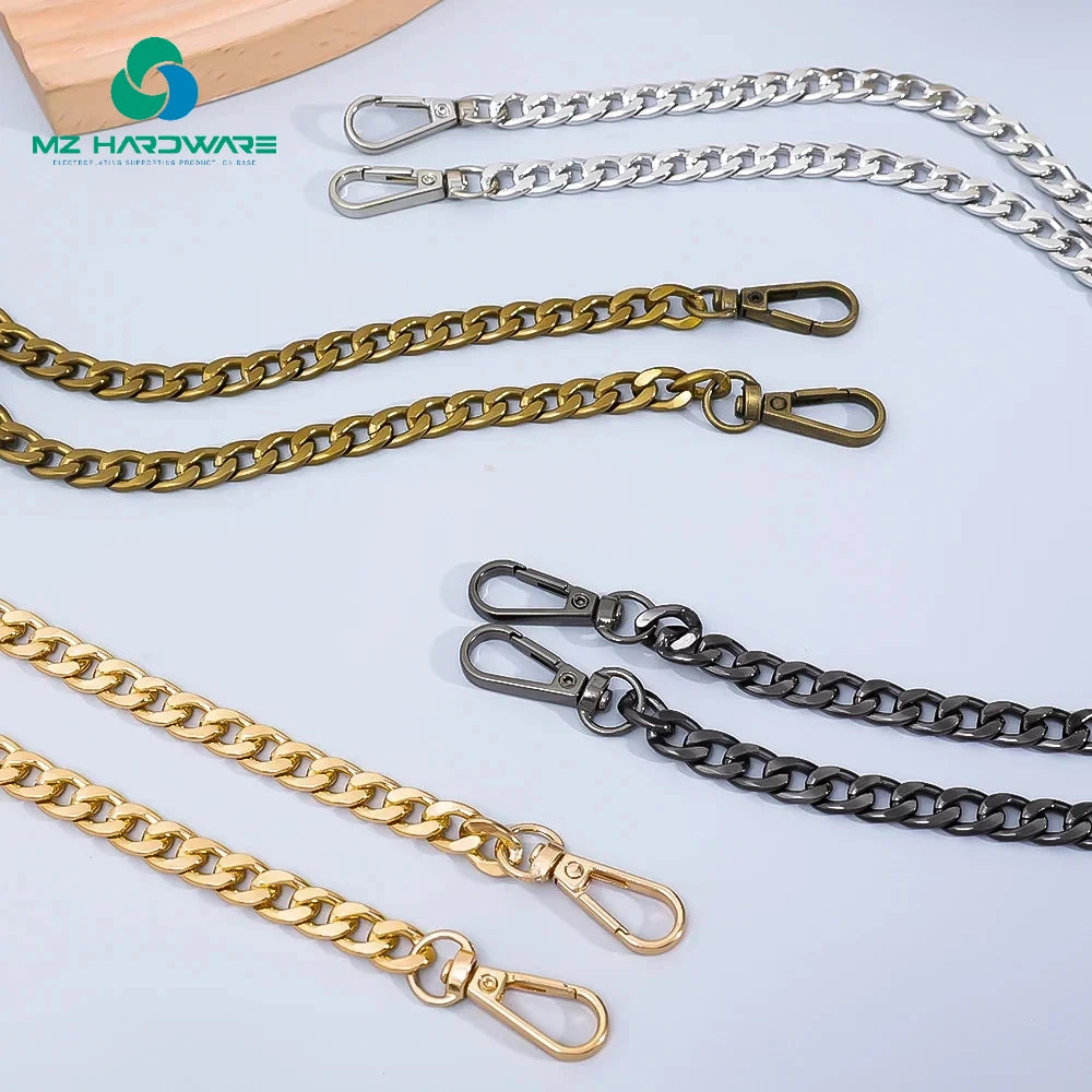 MZhardware New Bag Chain Gold Sliver Metal Handbag Bag Accessory Chain Strap Custom Metal Chains for Bags