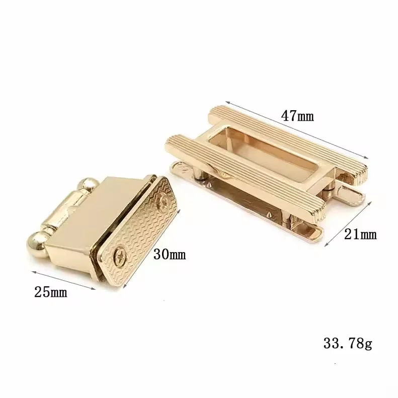 Custom Bag Lock Luxury Purse Lock for Leather Bags Purse Hardware Decoration Handbag Turn Lock