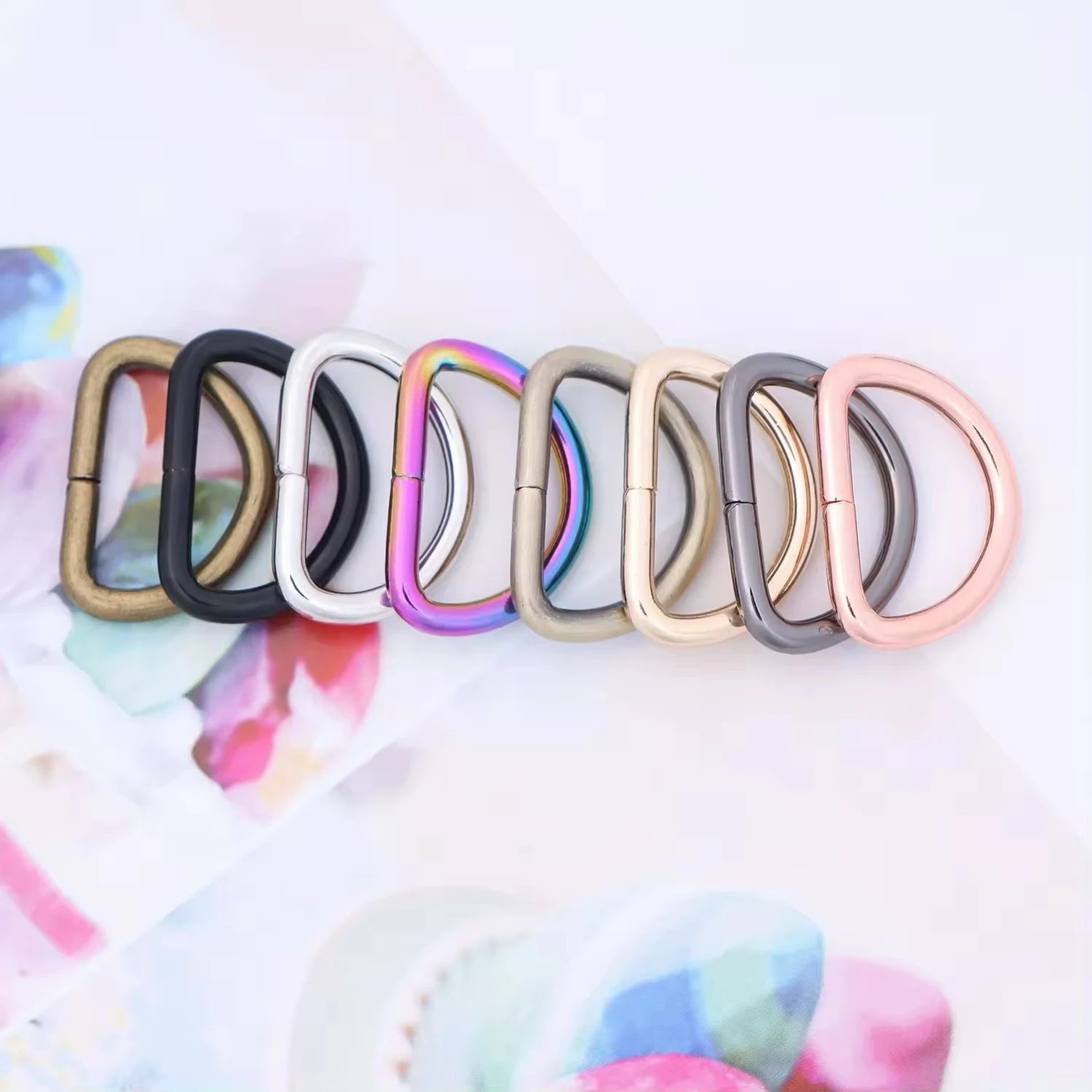 D Ring Buckle Iron Metal Accessories for Bag Making 4.0 Wire Diameter Sustainable and Fashionable Hardware 100 Pieces Per Pack