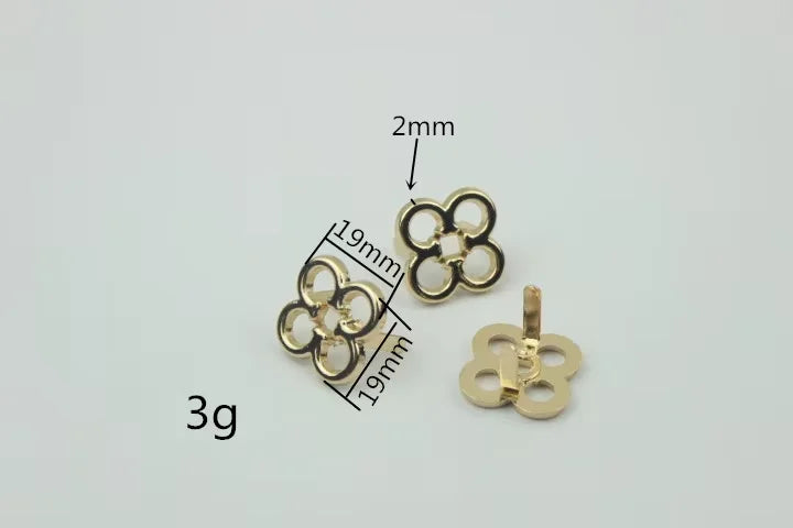 Wholesale Metal Flower Shape Decorated Buckle Accessories Small Flower Shoes Clasp Metal Bag Shoes Accessories