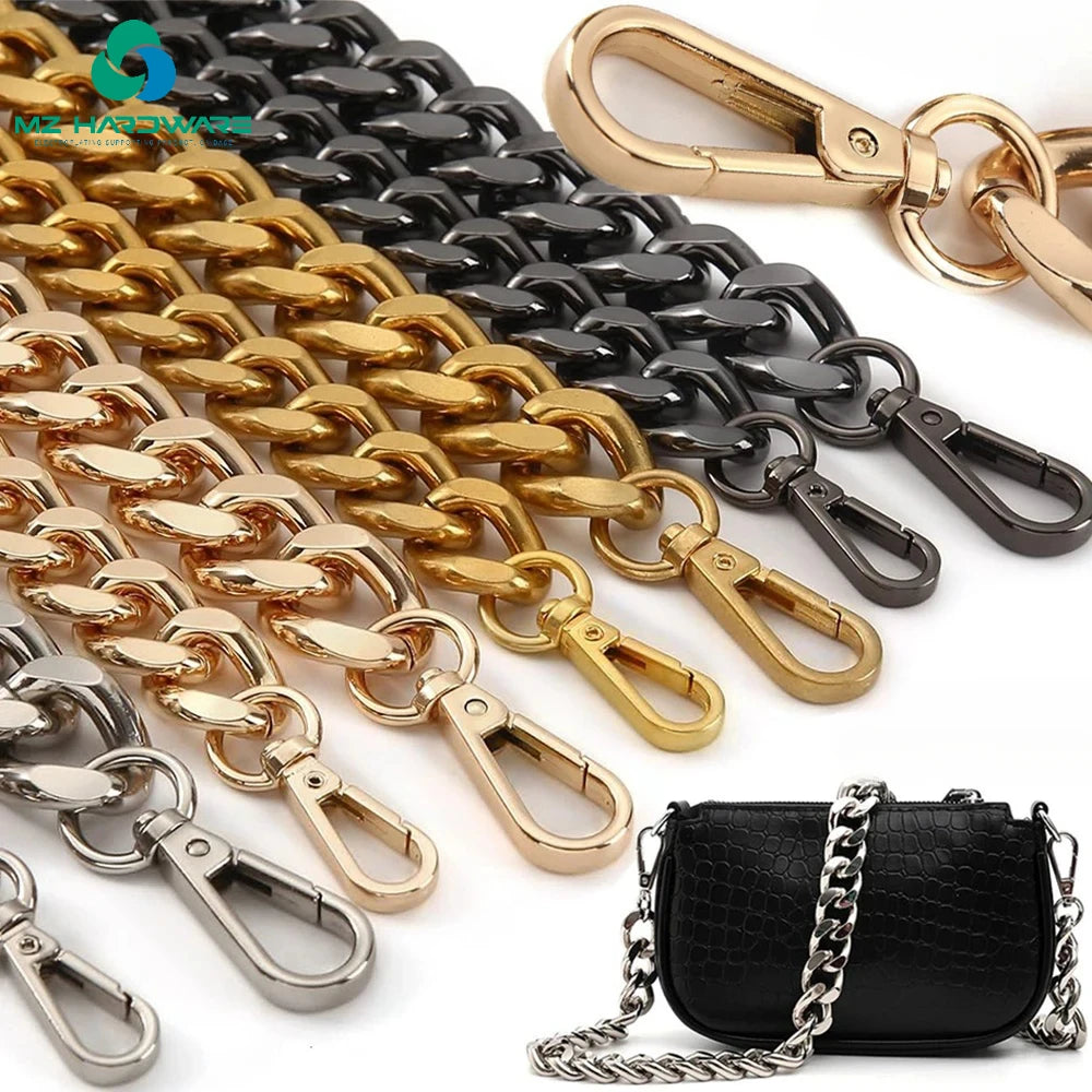 MZhardware New Bag Chain Gold Sliver Metal Handbag Bag Accessory Chain Strap Custom Metal Chains for Bags