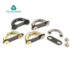 Cheap and High Quality Bag Buckle Hook Arch Bridge D Ring Buckle Diy Hardware Accessories Square Handle Holder