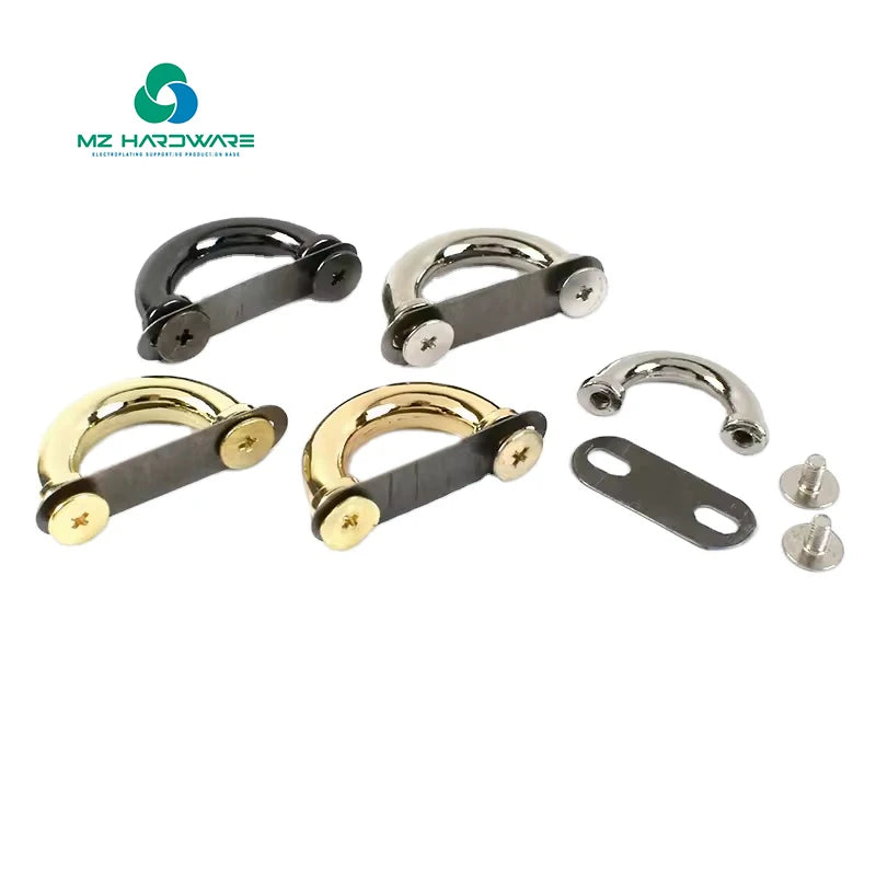 Cheap and High Quality Bag Buckle Hook Arch Bridge D Ring Buckle Diy Hardware Accessories Square Handle Holder