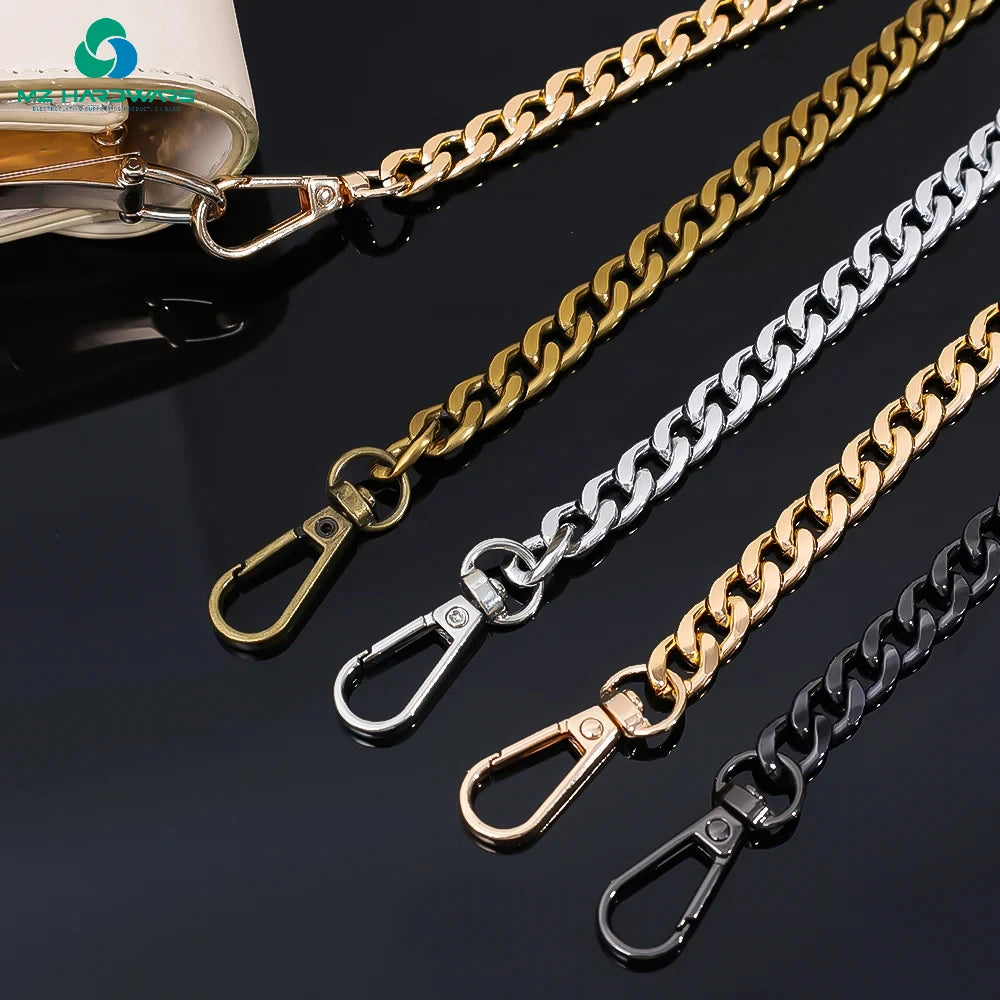 MZhardware120cm Metal AluminumBag Chain Replacement Parts Accessories for Hand-Woven Shoulder Handbag Handmade Detachable Straps
