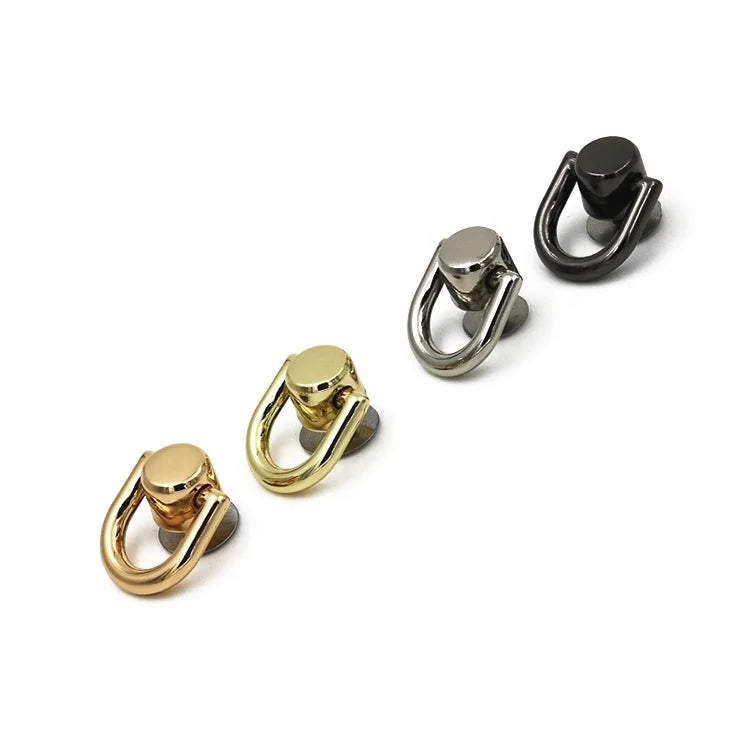 MZHardware Metal Rivet Stud Bridge Screw Handle Buckle Connector for Bag Chain