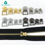3# 5# 8# 10# Zipper Sliders for Metal Zippers Tape Sewing Repair D Ring Zipper Pulls Head Clothes Jacket Replacement Zips