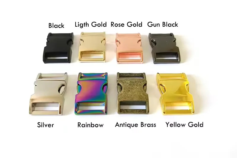 Cheap and High Quality Pet Dog Collar Metal Hardware D Ring Rose Gold Metal Buckle for the Dog Collar Hardware Set