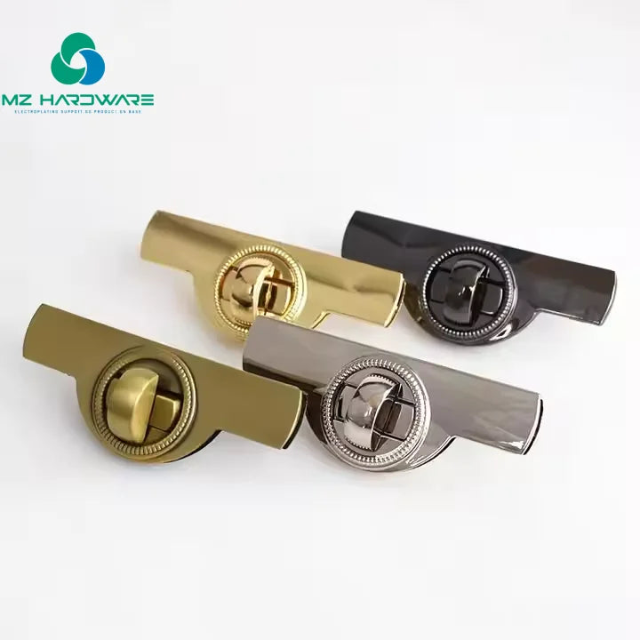 MZ Hardware Four Colors High Quality Hardware Accessories Handbag Locks Twist Turn Locks Clasps Closure Bag Metal Lock
