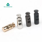 Good Quality Adjustable String Stopper 2 Hole Cord Stopper Metal Cord Lock Female Bag Handle With Hardware Buckle